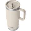 imageYETI Rambler 20 oz Travel Mug with Flip Straw Lid  Stainless Steel Vacuum Insulated Leakproof Cup Holder FriendlyCape Taupe