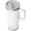 imageYETI Rambler 20 oz Travel Mug with Flip Straw Lid  Stainless Steel Vacuum Insulated Leakproof Cup Holder FriendlyWhite