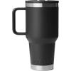 imageYETI Rambler 30 oz Travel Mug with Flip Straw Lid  Stainless Steel Vacuum Insulated Leakproof Cup Holder FriendlyBlack