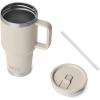 imageYETI Rambler 30 oz Travel Mug with Flip Straw Lid  Stainless Steel Vacuum Insulated Leakproof Cup Holder FriendlyCape Taupe