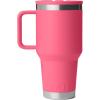 imageYETI Rambler 30 oz Travel Mug with Flip Straw Lid  Stainless Steel Vacuum Insulated Leakproof Cup Holder FriendlyTropical Pink