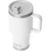 imageYETI Rambler 30 oz Travel Mug with Flip Straw Lid  Stainless Steel Vacuum Insulated Leakproof Cup Holder FriendlyWhite
