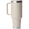 imageYETI Rambler 40 oz Travel Mug with Flip Straw Lid  Stainless Steel Vacuum Insulated Leakproof Cup Holder FriendlyCape Taupe