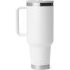 imageYETI Rambler 40 oz Travel Mug with Flip Straw Lid  Stainless Steel Vacuum Insulated Leakproof Cup Holder FriendlyWhite
