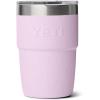 imageYETI Rambler 8 oz Insulated Coffee Mug with Lid  Stackable DoubleWall Vacuum Insulated Coffee Cup  DuraSip Ceramic Lining  BaristaFriendly Design  Stainless Steel  Dishwasher SafeCherry Blossom