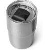 imageYETI Rambler 8 oz Insulated Coffee Mug with Lid  Stackable DoubleWall Vacuum Insulated Coffee Cup  DuraSip Ceramic Lining  BaristaFriendly Design  Stainless Steel  Dishwasher SafeStainless
