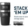 imageYETI Rambler 8 oz Insulated Coffee Mug with Lid  Stackable DoubleWall Vacuum Insulated Coffee Cup  DuraSip Ceramic Lining  BaristaFriendly Design  Stainless Steel  Dishwasher SafeBlack