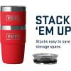 imageYETI Rambler 8 oz Insulated Coffee Mug with Lid  Stackable DoubleWall Vacuum Insulated Coffee Cup  DuraSip Ceramic Lining  BaristaFriendly Design  Stainless Steel  Dishwasher SafeRescue Red