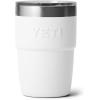 imageYETI Rambler 8 oz Insulated Coffee Mug with Lid  Stackable DoubleWall Vacuum Insulated Coffee Cup  DuraSip Ceramic Lining  BaristaFriendly Design  Stainless Steel  Dishwasher SafeWhite
