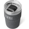 imageYETI Rambler 8 oz Insulated Coffee Mug with Lid  Stackable DoubleWall Vacuum Insulated Coffee Cup  DuraSip Ceramic Lining  BaristaFriendly Design  Stainless Steel  Dishwasher SafeBlack Stone