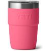 imageYETI Rambler 8 oz Insulated Coffee Mug with Lid  Stackable DoubleWall Vacuum Insulated Coffee Cup  DuraSip Ceramic Lining  BaristaFriendly Design  Stainless Steel  Dishwasher SafeTropical Pink