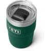 imageYETI Rambler 8 oz Insulated Coffee Mug with Lid  Stackable DoubleWall Vacuum Insulated Coffee Cup  DuraSip Ceramic Lining  BaristaFriendly Design  Stainless Steel  Dishwasher SafeBlack Forest Green
