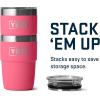 imageYETI Rambler 8 oz Insulated Coffee Mug with Lid  Stackable DoubleWall Vacuum Insulated Coffee Cup  DuraSip Ceramic Lining  BaristaFriendly Design  Stainless Steel  Dishwasher SafeTropical Pink