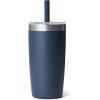 imageYETI Rambler Jr 10 Oz Tumbler with Silicone Straw LidNavy
