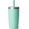 imageYETI Rambler Jr 10 Oz Tumbler with Silicone Straw LidSeafoam