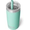 imageYETI Rambler Jr 10 Oz Tumbler with Silicone Straw LidSeafoam