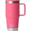 imageYETI Rambler 20 oz Travel Mug with Flip Straw Lid  Stainless Steel Vacuum Insulated Leakproof Cup Holder FriendlyTropical Pink