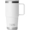 imageYETI Rambler 20 oz Travel Mug with Flip Straw Lid  Stainless Steel Vacuum Insulated Leakproof Cup Holder FriendlyWhite