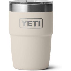 imageYETI Rambler 8 oz Insulated Coffee Mug with Lid  Stackable DoubleWall Vacuum Insulated Coffee Cup  DuraSip Ceramic Lining  BaristaFriendly Design  Stainless Steel  Dishwasher SafeCape Taupe