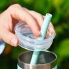 imageYETI Rambler Silicone Adjustable Straw Lid Easy Sipping Leakproof DishwasherSafe BPAFree Compatible with R10 oz Jr Tumbler R8 oz Stackable R10 Wine TumblerSeafoam