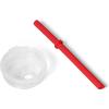 imageYETI Rambler Silicone Adjustable Straw Lid Easy Sipping Leakproof DishwasherSafe BPAFree Compatible with R10 oz Jr Tumbler R8 oz Stackable R10 Wine TumblerRescue Red