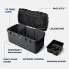 imageYETI LoadOut GoBox 1 Divided Waterproof Cargo Case Dry Box Camera Case Fishing Tackle Box BlackBlack Forest Green