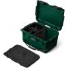 imageYETI LoadOut GoBox 1 Divided Waterproof Cargo Case Dry Box Camera Case Fishing Tackle Box BlackBlack Forest Green