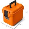 imageYETI LoadOut GoBox 1 Divided Waterproof Cargo Case Dry Box Camera Case Fishing Tackle Box BlackKing Crab