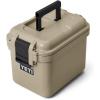 imageYETI LoadOut GoBox 1 Divided Waterproof Cargo Case Dry Box Camera Case Fishing Tackle Box BlackTan