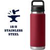 imageYETI Rambler 26 oz Bottle Vacuum Insulated Leakproof Stainless Steel with Chug CapHarvest Red