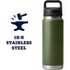 imageYETI Rambler 26 oz Bottle Vacuum Insulated Leakproof Stainless Steel with Chug CapHighlands Olive
