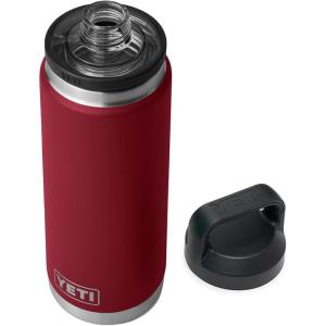 imageYETI Rambler 26 oz Bottle Vacuum Insulated Leakproof Stainless Steel with Chug CapHarvest Red