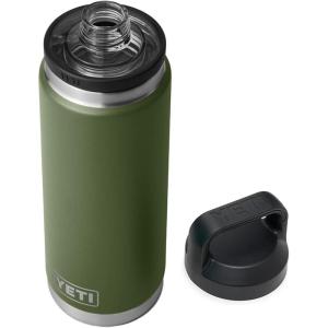 imageYETI Rambler 26 oz Bottle Vacuum Insulated Leakproof Stainless Steel with Chug CapHighlands Olive
