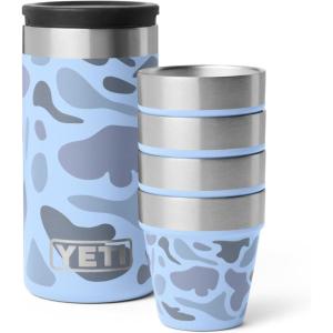 imageYETI Shot Glasses with Carrying Case Set of 4Blue Camo