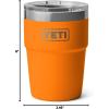 imageYETI Rambler 16 oz Stackable Tumbler Vacuum Insulated Stainless Steel with MagSlider LidKing Crab