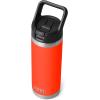 imageYETI Rambler 18 oz Bottle Vacuum Insulated Stainless Steel with Color Matching Straw Cap Solar FlareSolar Flare