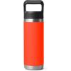 imageYETI Rambler 18 oz Bottle Vacuum Insulated Stainless Steel with Color Matching Straw Cap Solar FlareSolar Flare