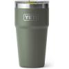 imageYETI Rambler 20 oz Stackable Tumbler Stainless Steel Vacuum Insulated with MagSlider LidCamp GreenFirefly Yellow