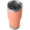 imageYETI Rambler 30 oz Tumbler Stainless Steel Vacuum Insulated with MagSlider Lid Blue CamoLow Country Peach
