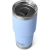imageYETI Rambler 30 oz Tumbler Stainless Steel Vacuum Insulated with MagSlider Lid Solar FlareBig Sky Blue