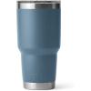 imageYETI Rambler 30 oz Tumbler Stainless Steel Vacuum Insulated with MagSlider Lid Solar FlareNordic Blue