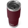 imageYETI Rambler 30 oz Tumbler Stainless Steel Vacuum Insulated with MagSlider Lid Solar FlareWild Vine Red