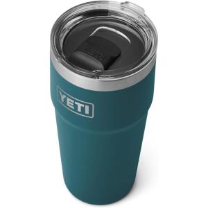 imageYETI Rambler 20 oz Stackable Tumbler Stainless Steel Vacuum Insulated with MagSlider LidAgave Teal