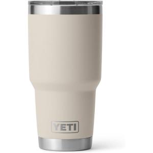 imageYETI Rambler 30 oz Tumbler Stainless Steel Vacuum Insulated with MagSlider Lid Solar FlareCape Taupe