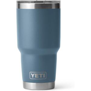 imageYETI Rambler 30 oz Tumbler Stainless Steel Vacuum Insulated with MagSlider Lid Solar FlareNordic Blue