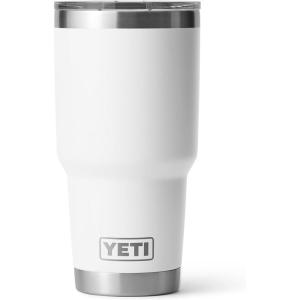 imageYETI Rambler 30 oz Tumbler Stainless Steel Vacuum Insulated with MagSlider Lid Solar FlareWhite