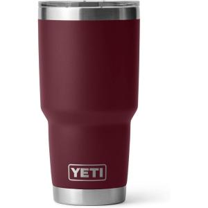 imageYETI Rambler 30 oz Tumbler Stainless Steel Vacuum Insulated with MagSlider Lid Solar FlareWild Vine Red