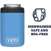 imageYETI Rambler 12 oz Colster Can Insulator for Standard Size Cans Solar FlarePacific Blue