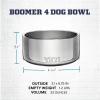 imageYETI Boomer 4 Stainless Steel NonSlip Dog Bowl Holds 32 OuncesAgave Teal