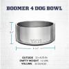imageYETI Boomer 4 Stainless Steel NonSlip Dog Bowl Holds 32 OuncesSolar Flare